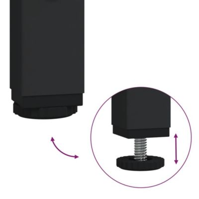 Table basse avec dessus en verre transparent 98,5x50x45cm acier vidaXL