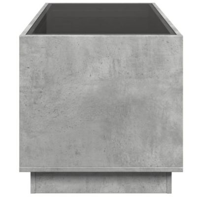 Table basse avec LED infini gris béton 70x50x50 cm vidaXL