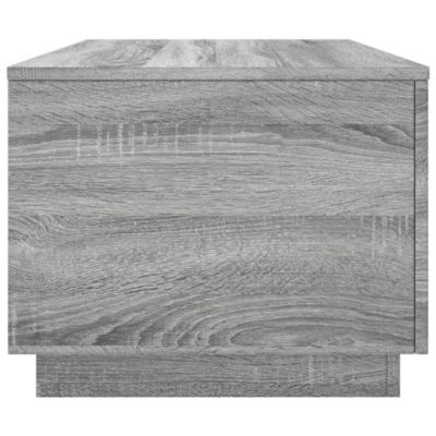 Table basse avec lumières LED gris sonoma 90x50x40 cm vidaXL