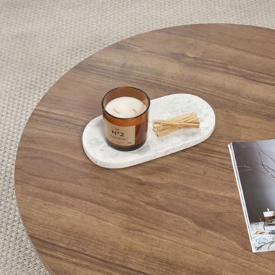 Table basse avec plateau arrondi L90 cm - SOLEIL