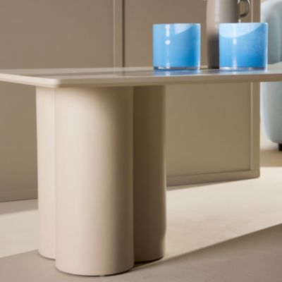 Table basse beige Olivia Rectangulaire : 120x60 cm