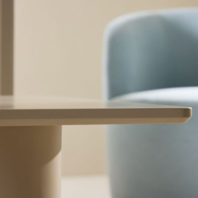 Table basse beige Olivia Rectangulaire : 120x60 cm