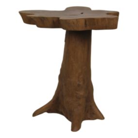 Table basse Bintang - naturel - teck - 50-60x50