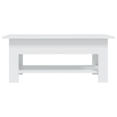 Table basse blanc 102x55x42 cm bois d'ingénierie vidaXL