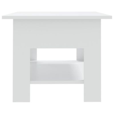 Table basse blanc 102x55x42 cm bois d'ingénierie vidaXL