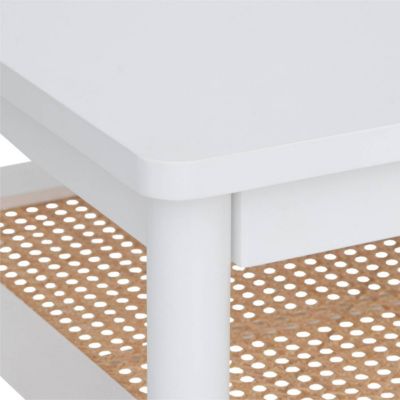 Table basse "Cabras" 110x60cm blanc - Atmosphera Créateur d'intérieur
