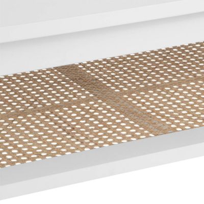 Table basse "Cabras" 110x60cm blanc - Atmosphera Créateur d'intérieur