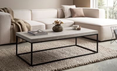 Table Basse Canapé de Salon 120 cm Grande Design Moderne Rectangulaire FineBuy