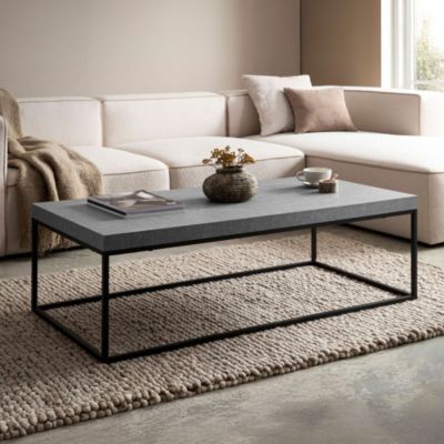 Table Basse Canapé de Salon 120 cm Grande Design Moderne Rectangulaire FineBuy