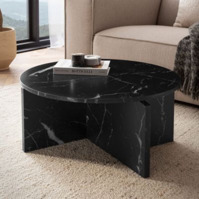 Table Basse Canapé de Salon 70 cm Grande Ronde Moderne Contemporain FineBuy