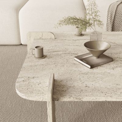 Table basse carrée aux bords arrondis L90 cm NOMA