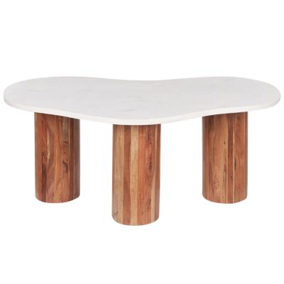 Table basse CASABLANCA Marbre Blanc