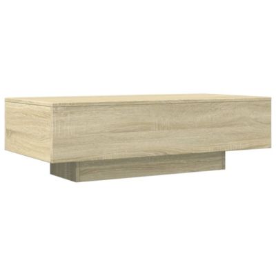 Table basse chêne sonoma 100x49,5x31 cm bois d'ingénierie vidaXL