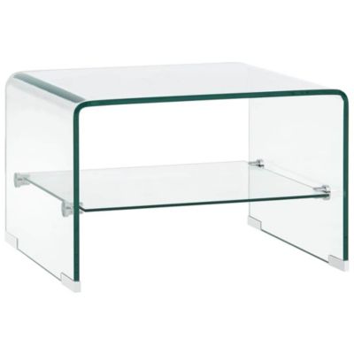Table basse Clair 50x45x33 cm Verre trempé vidaXL