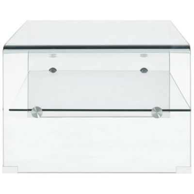 Table basse Clair 98x45x31 cm Verre trempé vidaXL