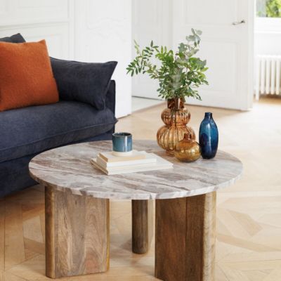 Table basse "Coppa" manguier D91cm - ATMOSPHERA CREATEUR D'INTERIEUR