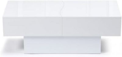 Table Basse coulissante rectangulaire Bois Blanc