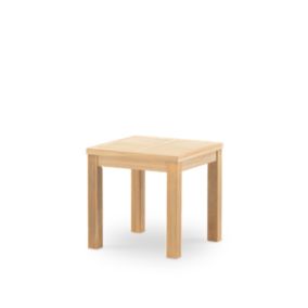 Table basse de jardin 45x45 en bois et céramique beige - Bisbal