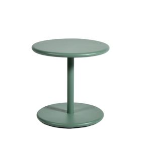 Table basse de jardin aluminium Pop vert Arcane H.44 cm