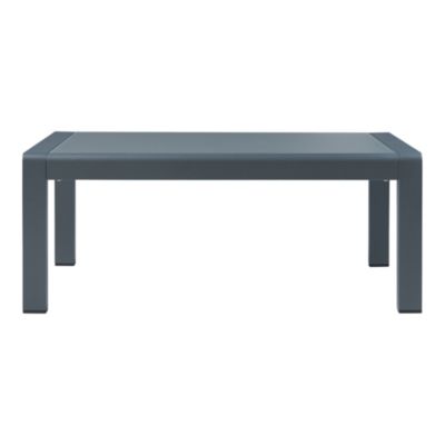 Table basse de jardin Avise verre trempé 100 x 60 x 40 cm anthracite casa.pro