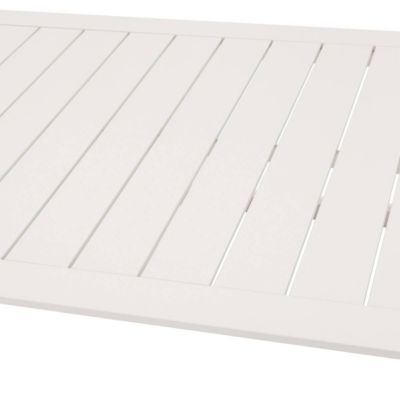Table basse de jardin carrée "Allure" avoine 97 x 97 x 37cm en aluminium - Hespéride