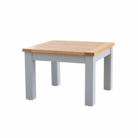 Table Basse de Jardin Chillvert Bergamo Aluminium Bois 46,1x6,1x32,5 cm