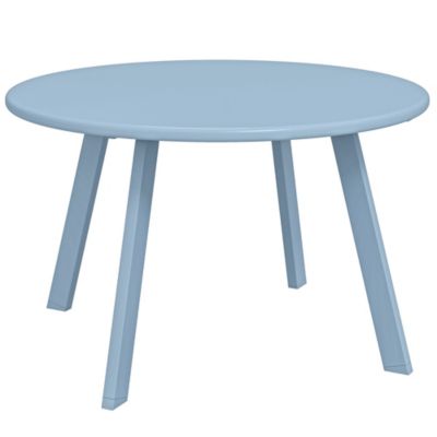 Table basse de jardin d'appoint style nordique dia. 70 x 42H cm métal époxy