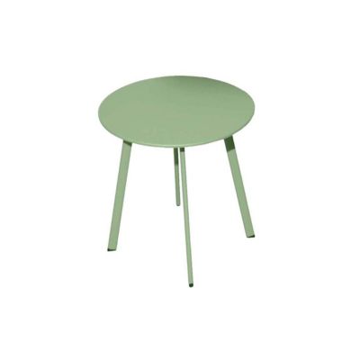 Table basse de jardin en acier Massai 45 cm Vert light