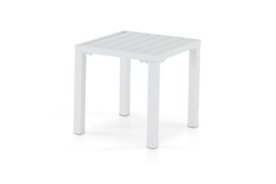 Table basse de jardin en aluminium blanc - Tokyo