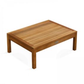 Table basse de jardin en bois 80 x 60 x 30 cm Maupiti  Oviala