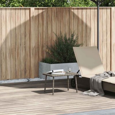 Table basse de jardin,Table Salon,Table d'appoint rectangulaire gris 60x40x37 cm rotin