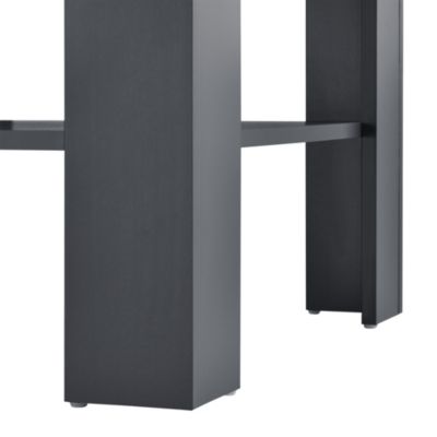 Table Basse De Salon Aachen 60 x 60 x 40 cm Gris Foncé en.casa
