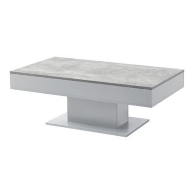 Table Basse de Salon Lünen avec 2 Espaces de Rangement 40 x 110 x 60 cm Effet Béton Gris en.casa