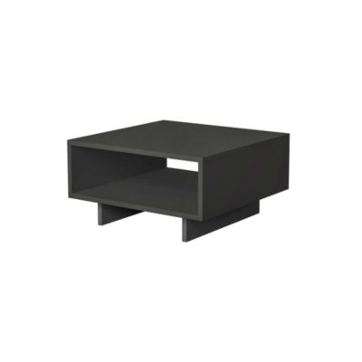 Table basse en bois "Hola"  60 x 60 x 32 cm  Gris anthracite