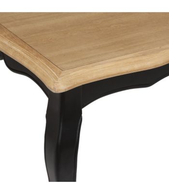 Table basse en Bois Noir et Naturel 110 x 60 cm