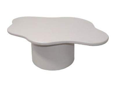 Table basse en métal - Crème - POLENDRA