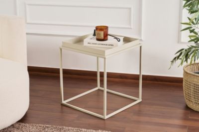 Table basse en métal "Koala" 45 x 45 x 52 cm  Taupe