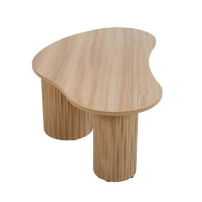 Table basse en MDF décor mélaminé beige  Oviala