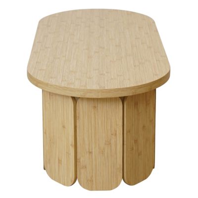Table basse en MDF effet bois beige  Oviala
