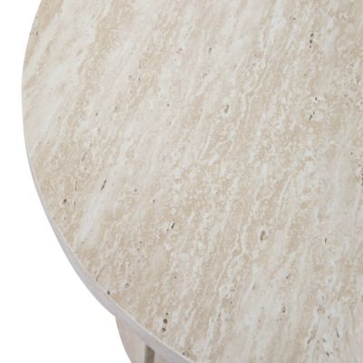 Table basse en MDF effet bois blanc  Oviala