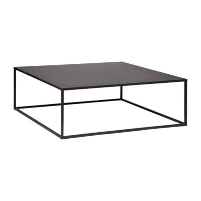 Table basse en métal sans pied noir Gota