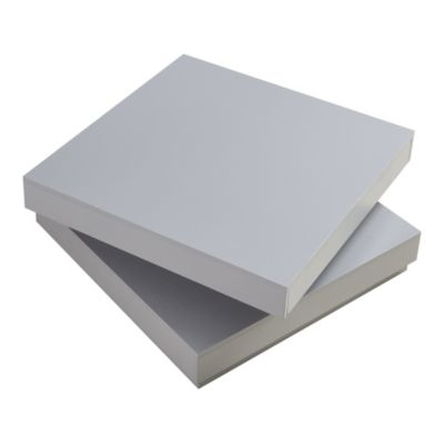 Table basse Florenz 76 x 76 x 38 cm gris clair en.casa