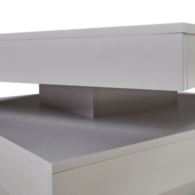 Table basse Florenz 76 x 76 x 38 cm gris clair en.casa
