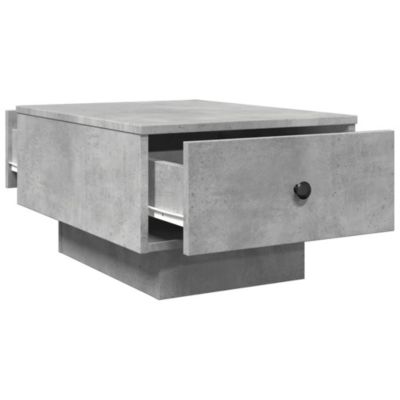Table basse gris béton 60x45x31 cm bois d'ingénierie vidaXL