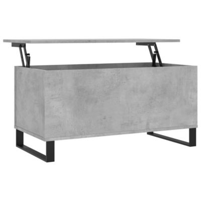 Table basse Gris béton 90x44,5x45 cm Bois d'ingénierie vidaXL