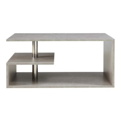 Table basse Haarlem 90 x 50 x 41 cm effet béton clair en.casa