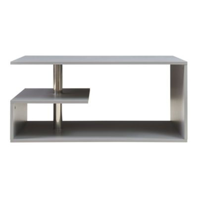 Table basse Haarlem 90 x 50 x 41 cm gris clair en.casa