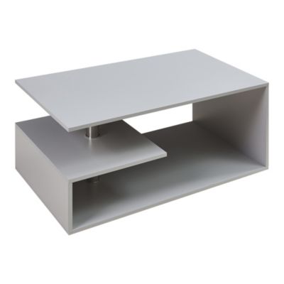 Table basse Haarlem 90 x 50 x 41 cm gris clair en.casa