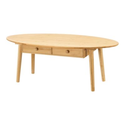 Table basse Harbooere bambou 37 x 100 x 48 cm en.casa