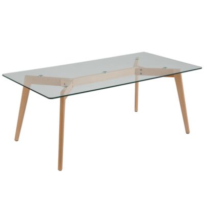 Table basse HUDSON Verre Transparent